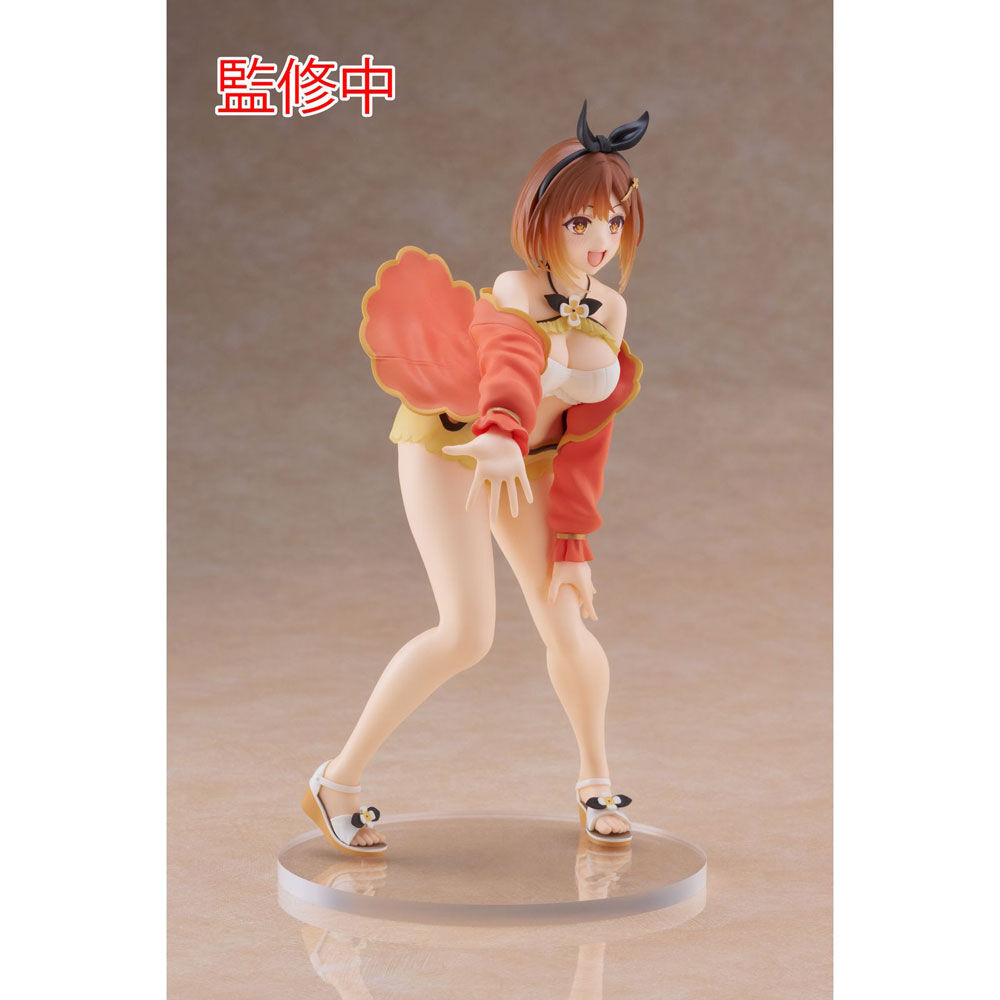 Figura de Ryza con traje de baño y chaqueta naranja sobre base transparente - 2