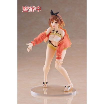 Figura de Ryza con traje de baño y chaqueta naranja sobre base transparente - 4