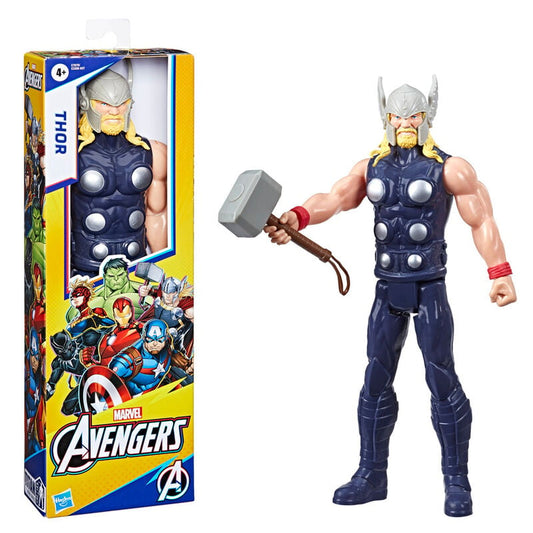 Figura articulada de Thor Titan Hero de 30 cm con casco y martillo