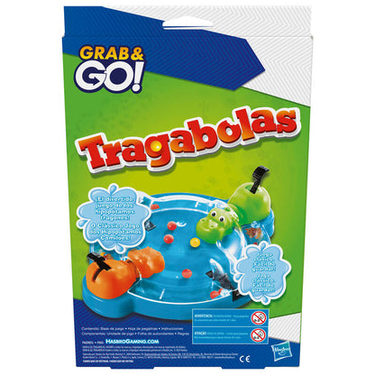 Juego Hasbro Tragabolas Grab & Go con dos hipopótamos - 4