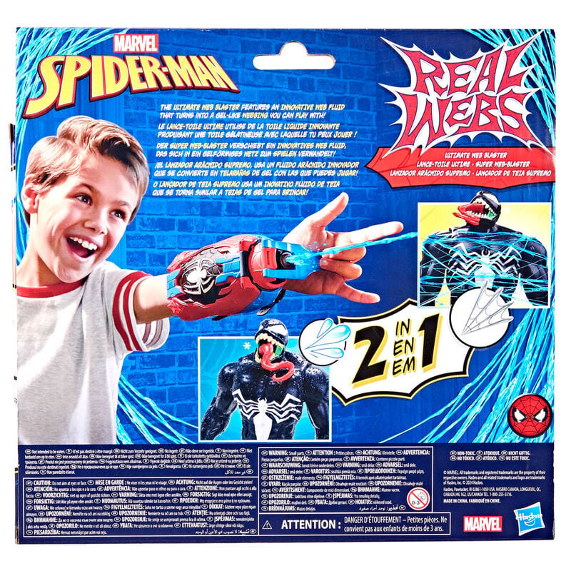 Lanzador Arácnido Supremo Spider-Man de Hasbro en rojo y azul - 4