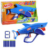 Lanzador Nerf Junior Sharkfire azul con 8 dardos de espuma