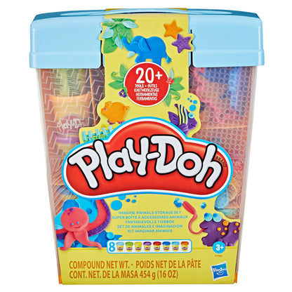Set de animales Play-Doh con botes de colores, moldes, herramientas y estuche - 2