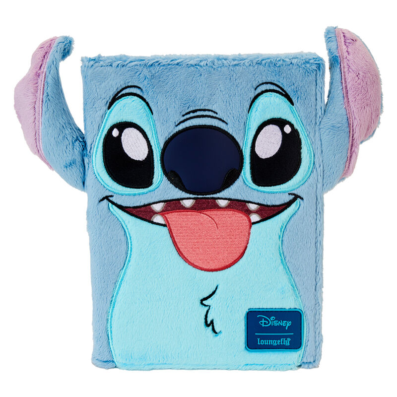 Cuaderno de peluche Stitch Disney Loungefly azul