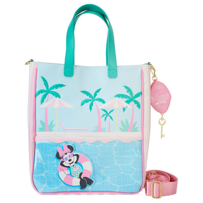 Bolso tote Loungefly de Minnie Mouse con monedero desmontable y diseño tropical