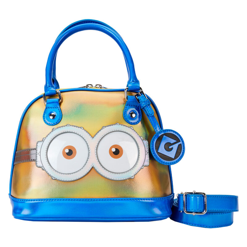 Bolso Loungefly iridiscente de Minions con ojos y detalles azules - 2