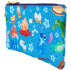 Cartera azul de nylon Stitch Camping Cuties con estampado de acampada