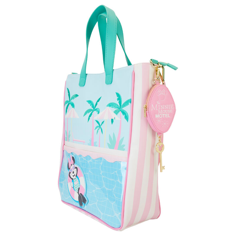 Bolso tote Loungefly de Minnie Mouse con monedero desmontable y diseño tropical - 2