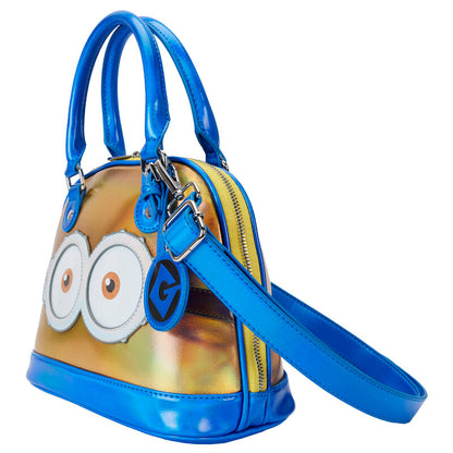 Bolso Loungefly iridiscente de Minions con ojos y detalles azules