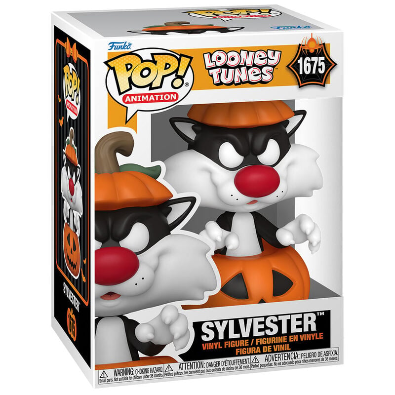Figura Funko POP! de Sylvester de Looney Tunes con diseño de calabaza