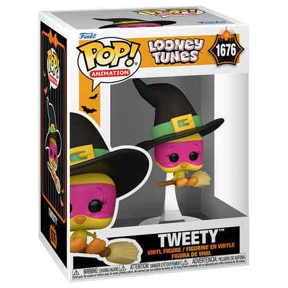 Figura Funko POP! de Piolín como bruja sobre una escoba - 2