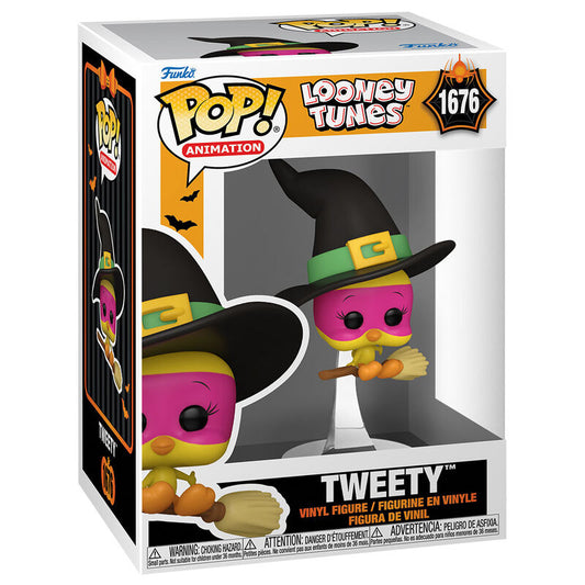 Figura Funko POP! de Piolín como bruja sobre una escoba - 2