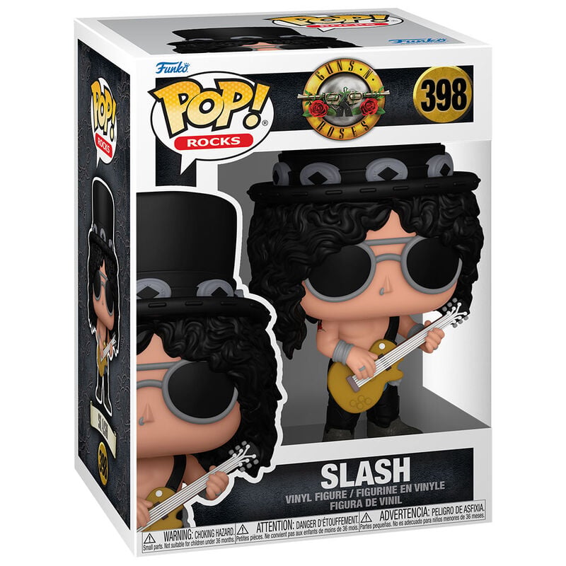 Figura Funko POP! Rocks de Slash con guitarra y caja Guns N' Roses