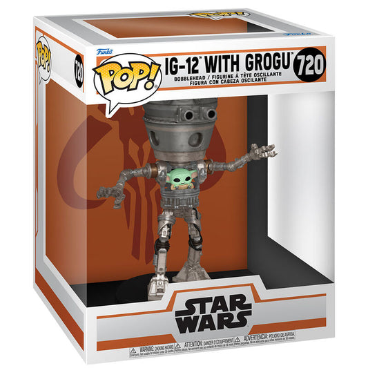 Figura Funko POP Deluxe IG-12 con Grogu de Star Wars - 2
