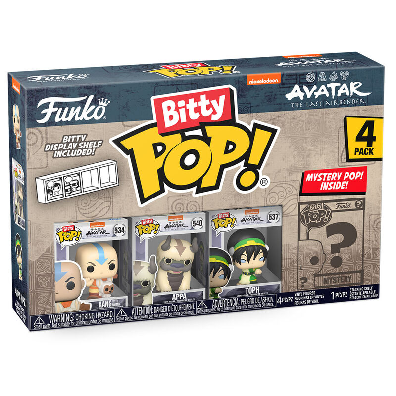 Pack Funko Bitty Pop! de Avatar con figuras de Aang, Appa, Toph y una misteriosa - 2
