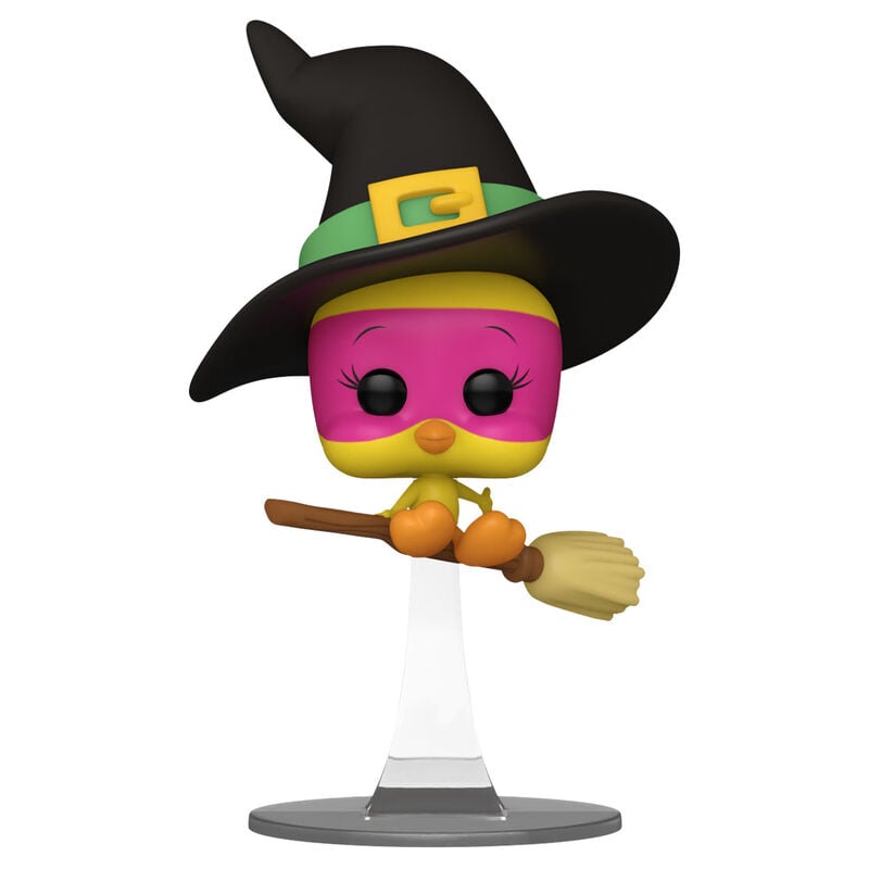 Figura Funko POP! de Piolín como bruja sobre una escoba