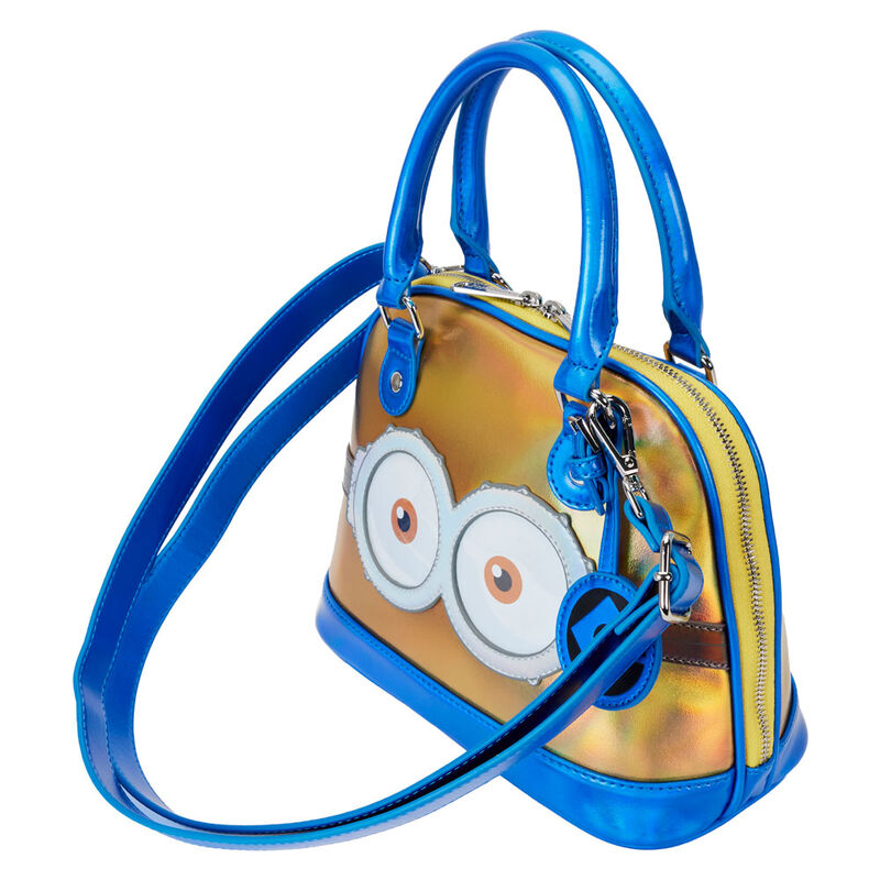 Bolso Loungefly iridiscente de Minions con ojos y detalles azules - 3