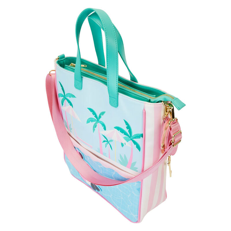 Bolso tote Loungefly de Minnie Mouse con monedero desmontable y diseño tropical - 3
