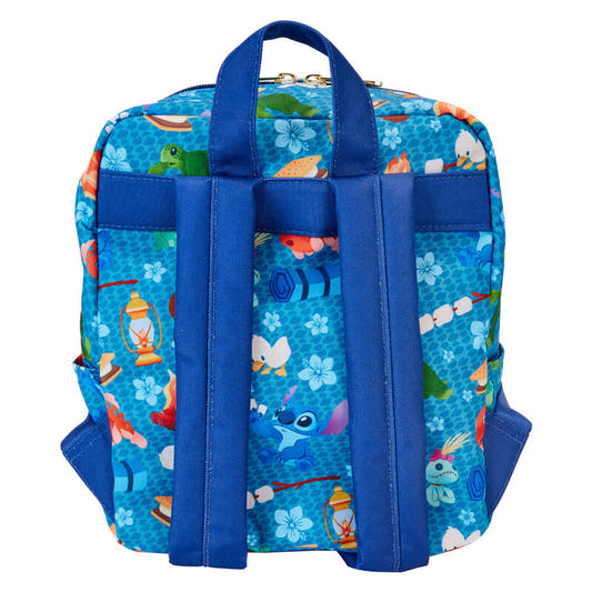 Mini mochila azul de Stitch Disney Loungefly con estampado de acampada - 4