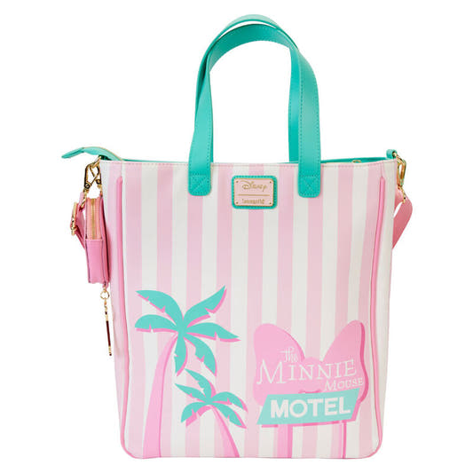 Bolso tote Loungefly de Minnie Mouse con monedero desmontable y diseño tropical - 4
