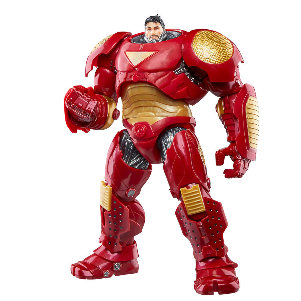 Figura Hulkbuster Marvel articulada en rojo y dorado - 5