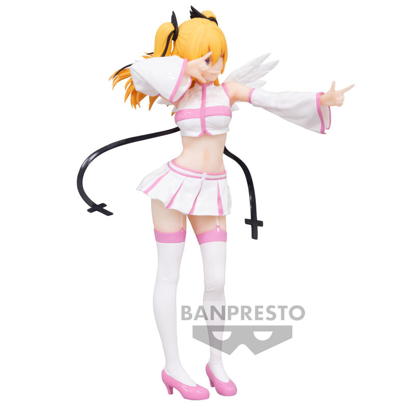 Figura Banpresto de Liliel Chaos Form con alas y vestuario blanco y rosa - 2