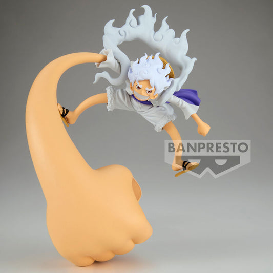 Figura de Monkey D. Luffy Gear 5 de One Piece en pose dinámica - 2