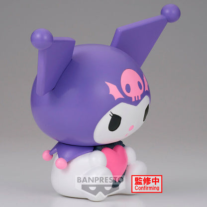 Figura Kuromi Softmates morada con corazón rosa - 3
