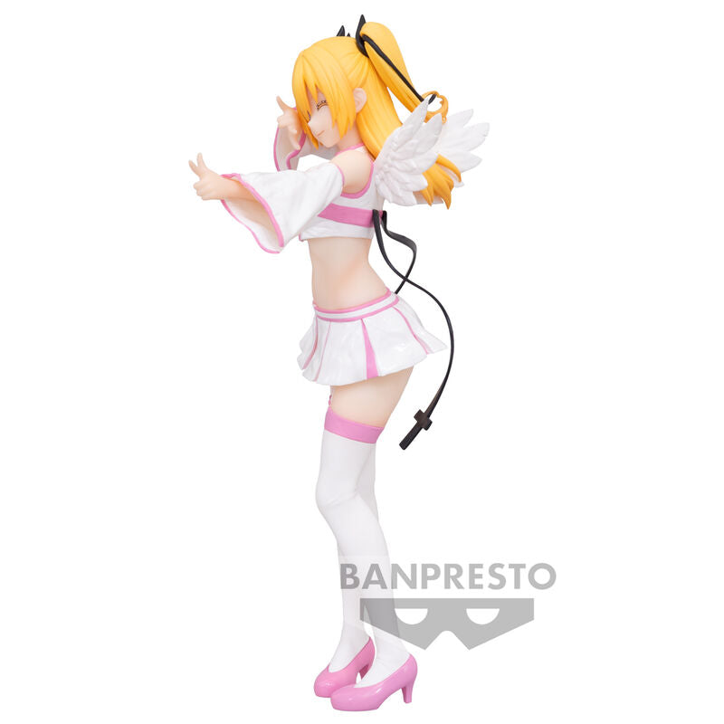 Figura Banpresto de Liliel Chaos Form con alas y vestuario blanco y rosa - 3