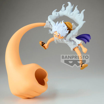 Figura de Monkey D. Luffy Gear 5 de One Piece en pose dinámica - 3