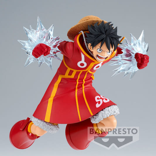 Figura de Monkey D. Luffy Battle Record de One Piece en pose de combate - 3