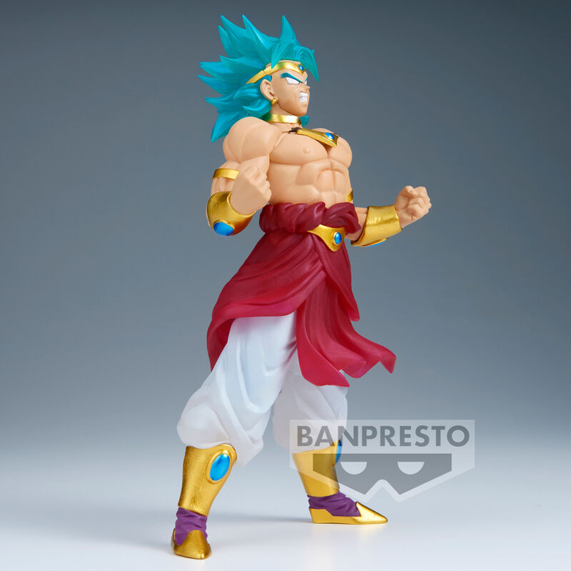 Figura de Broly Super Saiyan de Dragon Ball Z con cabello turquesa y faldón rojo - 4