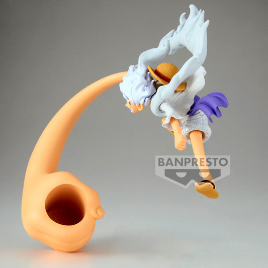 Figura de Monkey D. Luffy Gear 5 de One Piece en pose dinámica - 4