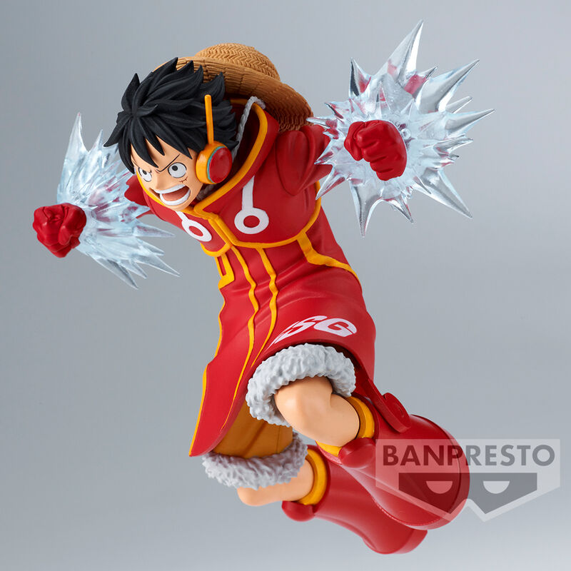 Figura de Monkey D. Luffy Battle Record de One Piece en pose de combate - 4
