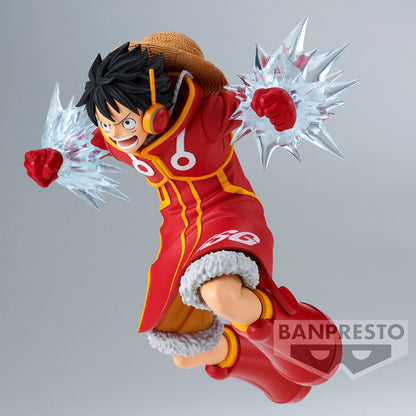 Figura de Monkey D. Luffy Battle Record de One Piece en pose de combate - 4