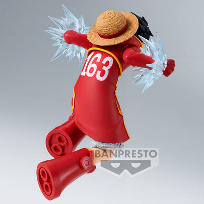Figura de Monkey D. Luffy Battle Record de One Piece en pose de combate - 5