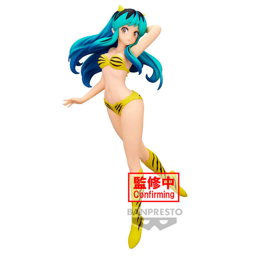 Figura de Lum de Urusei Yatsura con traje amarillo a rayas