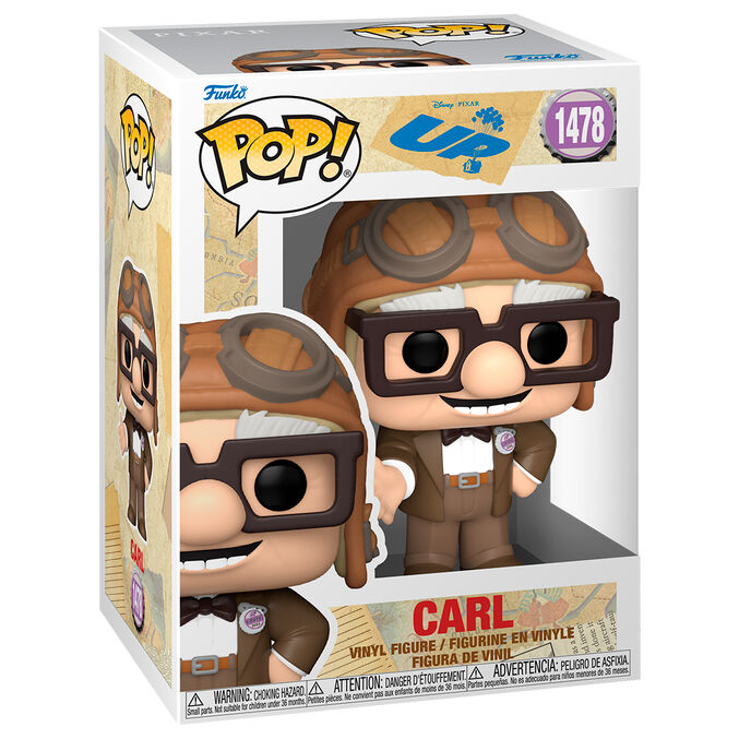 Figura Funko POP de Carl de Disney Pixar Up en caja