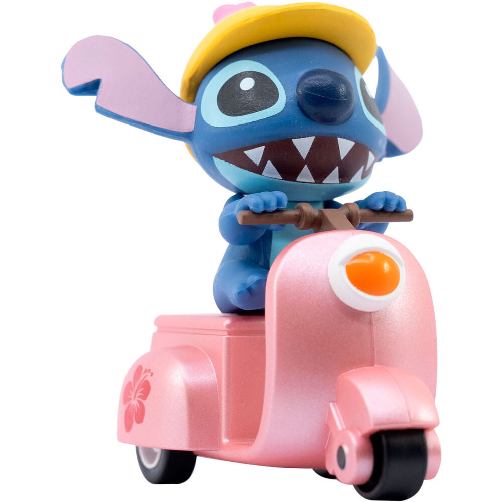 Figuras surtidas de Stitch Disney montado en vehículos coloridos - 12