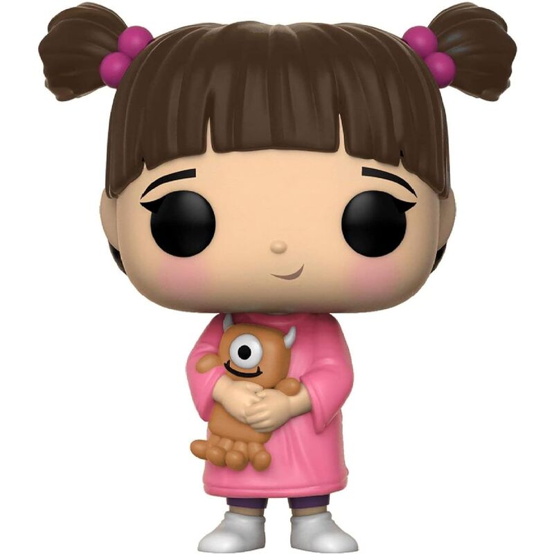 Figura Funko POP! de Boo con vestido rosa y una criatura de un ojo