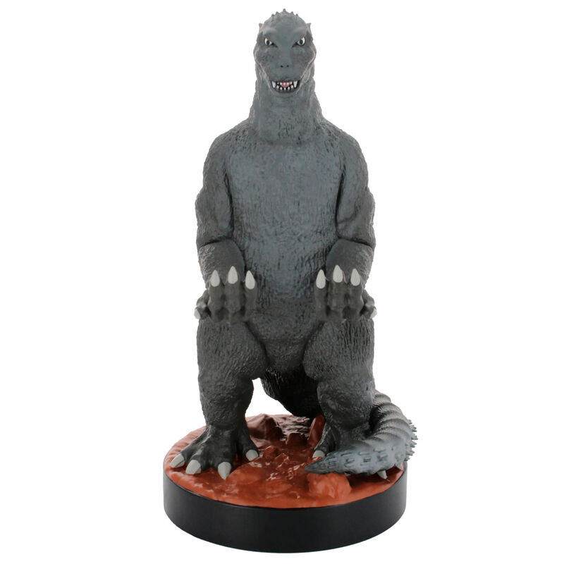 Soporte Cable Guy de Godzilla gris sobre base circular