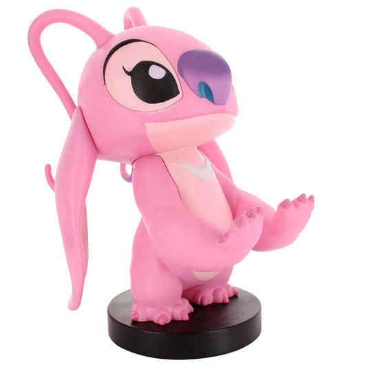 Cable Guy de Angel Stitch Disney en color rosa sobre base negra - 5