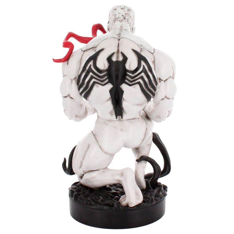 Soporte Cable Guy de Anti-Venom Marvel con figura blanca y emblema arácnido negro - 3