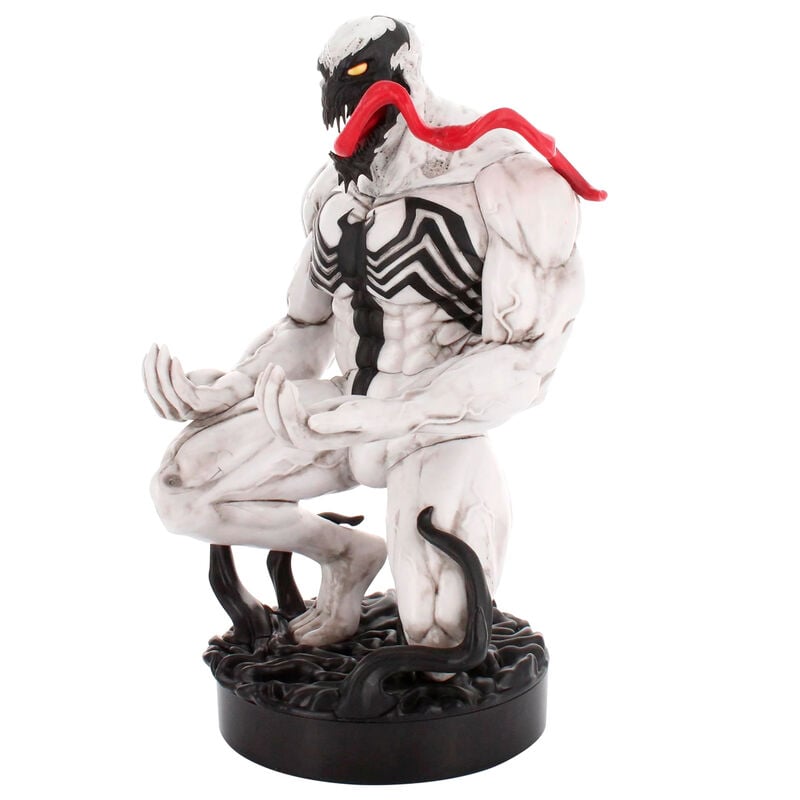 Soporte Cable Guy de Anti-Venom Marvel con figura blanca y emblema arácnido negro - 4