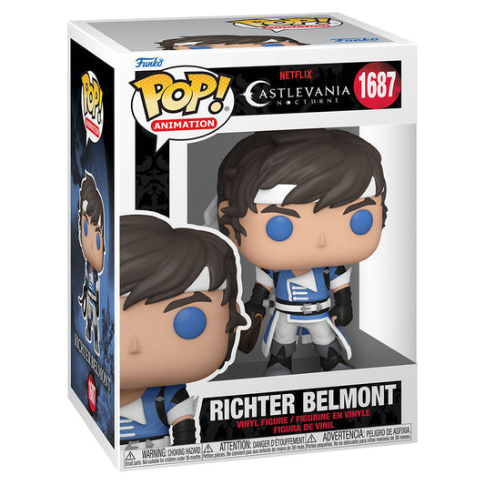 Figura Funko POP! de Richter Belmont de Castlevania Nocturne en su caja