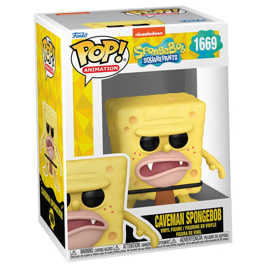 Figura Funko POP Caveman SpongeBob de Bob Esponja en caja