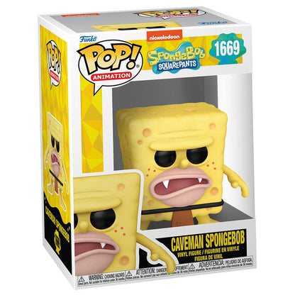 Figura Funko POP Caveman SpongeBob de Bob Esponja en caja