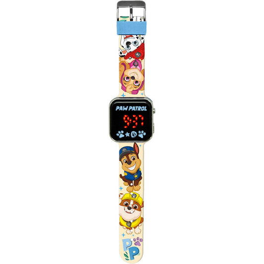 Reloj LED Paw Patrol con Skye y Chase en la correa - 2