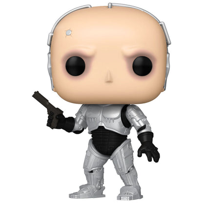 Figura Funko POP! de Robocop con armadura plateada y pistola
