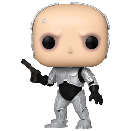 Figura Funko POP! de Robocop con armadura plateada y pistola